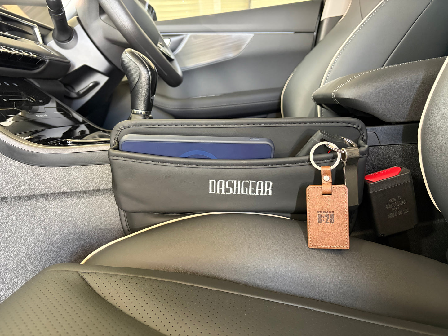Premium PU Leather Car Seat Gap Organizer